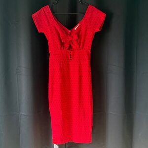 Bettie Page Red Polka Dot Dress